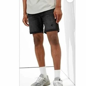 American Eagle Outfitters Airflex Move-Free Jean Short Black Athletic Fit Sz 33